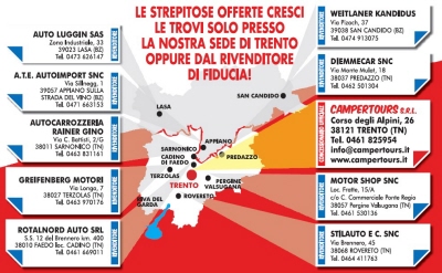 Cresci - Rete vendita Cresci rimorchi in Trentino Alto Adige