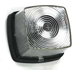 Luce ingombro anteriore bianca con catarifrangente