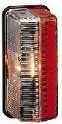 Luce ingombro bianco-rosso con base rettangolare