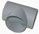 Deviazione a T color grigio per tubo aria canalizzata diam. 60 mm